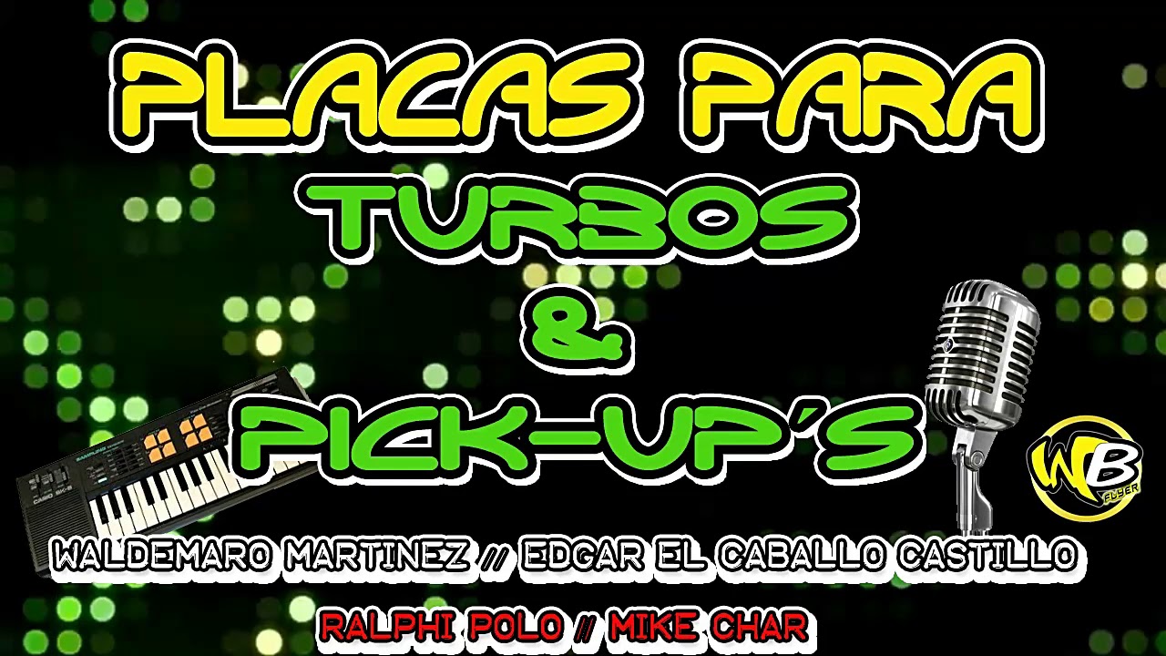 PLACAS PARA TURBOS Y PICK-UP – DESCARGA GRATIS